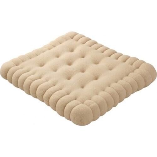 60% Hot Sale 2 Styles Simulation Biscuit Anti-fatigue PP Cotton Safa Cushion for Home Decor Stuffed Funny Food Shape Toys