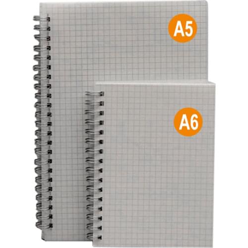 80Sheets A5 A6 Grid Spiral Notebook Journal Diary Weekly Daily Planner Organizer Agenda Schedule Office School Daries Stationery