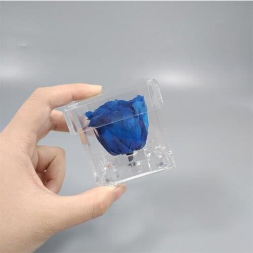 Acrylic Flower Box Valentines Day Present One Frame Rose Small Boxes Surprise Gift Girlfriend Without Flowers