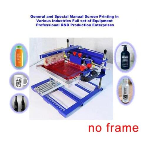 Fast Free shipping Manual screen cylinder printing machine for bottle/cup/pen surface curve press