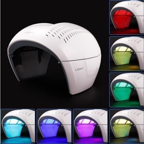 10 set 7 Color PDT LED Photon Light Therapy Lamp Facial Beauty SPA PDT Mask Skin Tighten Rejuvenation Wrinkle Remover Acne
