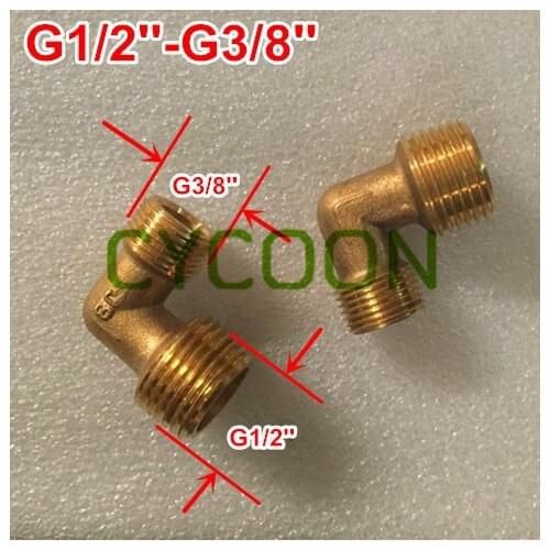 G1/2''-G3/8'', brass elbow on oil-free pump, connecting the exhaust pipe usage, air compressor spare parts