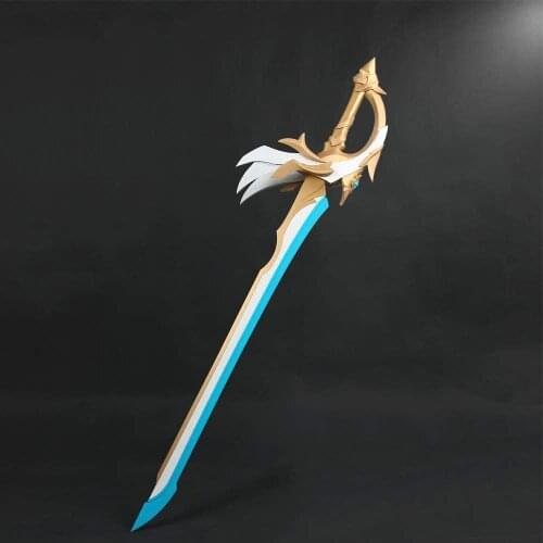 Game Genshin Impact Sword Aquila Favonia Albedo Cosplay Prop PVC Katana for Masquerade Halloween Party Cosplay Accessories