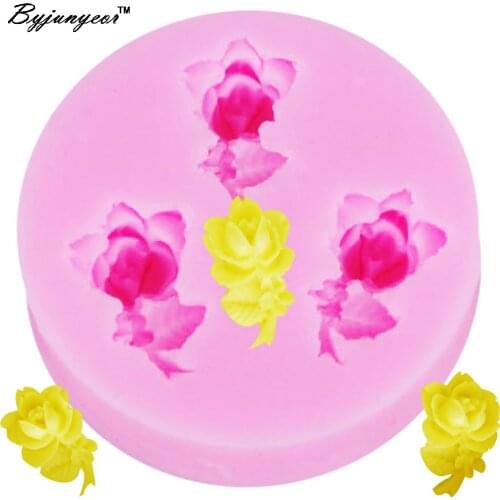 M512 Epoxy UV Resin Flower / Rose Silicone Mold for Dollhouse Miniature Sweets, Scrapbooking, Kitchen Accessories, Bakeware