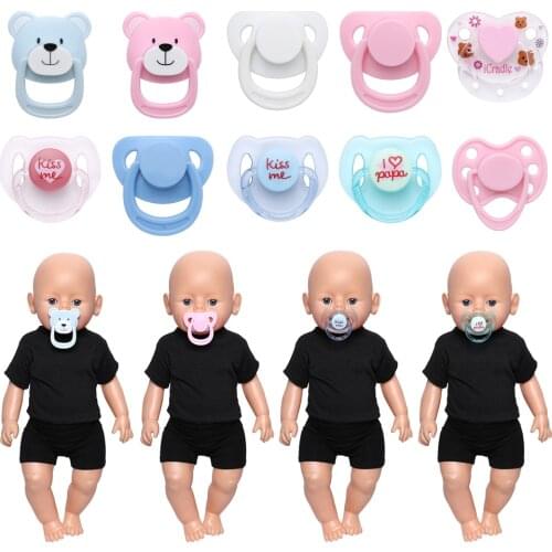Lovely Dummy Nipples Doll Magnet Pacifier Doll Play House Supplies for New Reborn Baby Dolls Kids Toy