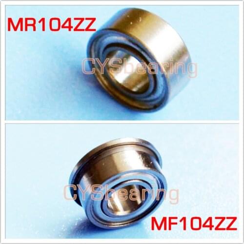 SMR104ZZ stainless MR104ZZ MR104ZZ 4X10X4mm 4*10*4mm MR104-2Z steel miniature ball bearing MF104ZZ 4*10*11.6*4*0.8 mm flange