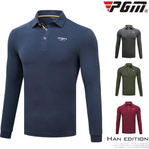 Men Clothes Long Sleeve Tops Polo Shirt Sportswear Golf Slim Table Tennis Tshirt Breathable Dry Fit Pullover