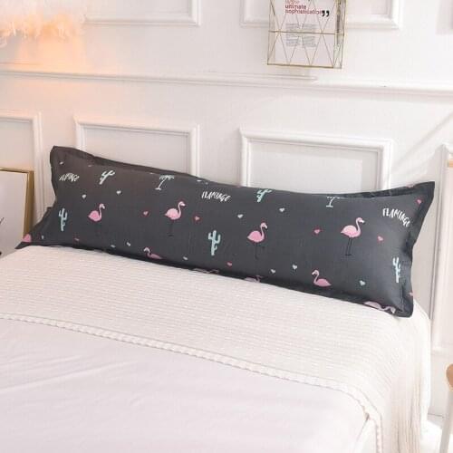 Body Pillow Cover Long Pillowcase With Zipper Printed Soft Funda Almohada Larga 1 Piece Machine Washable Cotton Pillow Protector