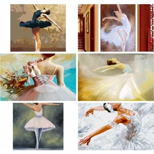 New 5D Diamond Painting GirlDances Ballet Embroidery Rhinestone Cross Stitch Gift Home Office Decor Kids Adult Factory Direct