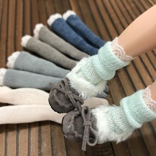 New Arrival Cute 5 Pairs Knitted Lacy Sock for Blyth, Azone, OB, Momoko 1/6 Doll Clothes Accessories