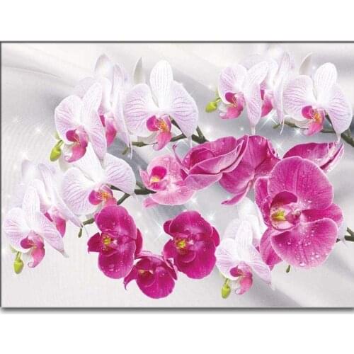 New 5D DIY Diamond Painting Orchid Picture Full Square/Round Diamond Mosaic Resin Embroidery Crafts Home Decor Gift set