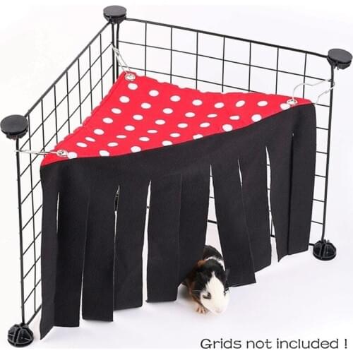 New Hamster hammock Pet Tent Hideout Hideaway Hammock Hanging Bed Tassel Corner Nest for Hedgehog Guinea Pig Hamster Mat House