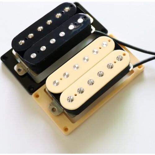Sell Free Shipping Sound great ceramic Ivory guitar humbucker pickup with Free Iovry pickup surround