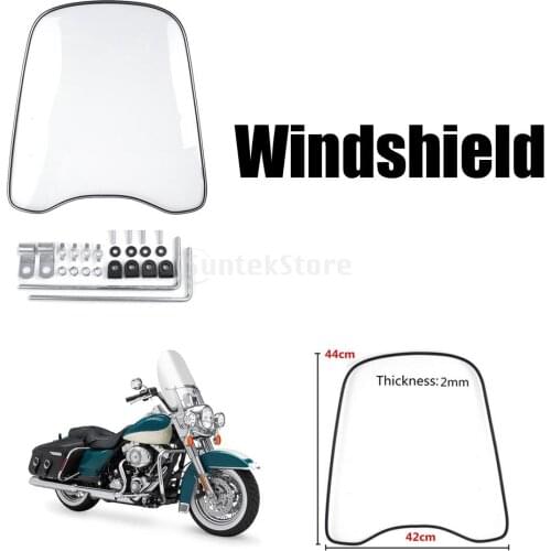 Motorcycle Scooter Transparent Clear Windshield Windscreen Guard
