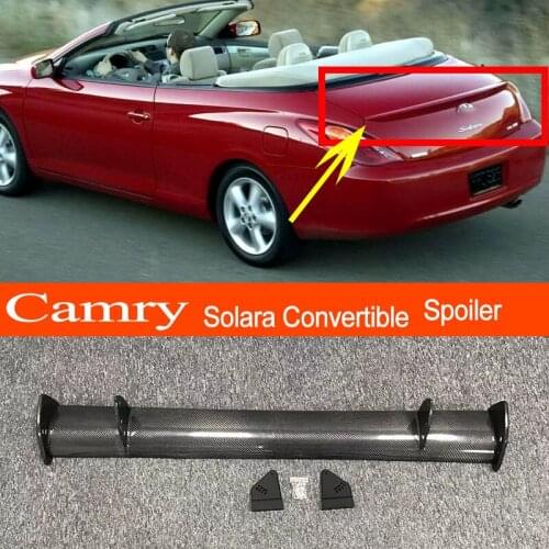 Solara Convertible Real Carbon Fiber GT-style Car-styling Sporty Rear Trunk Wing Spoiler for Toyota Solara Convertible Sedan