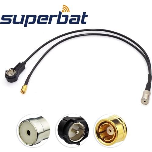 Superbat FM/AM to DAB Aerial Converter/Splitter ISO Adapter Cable for USB Kenwood DAB