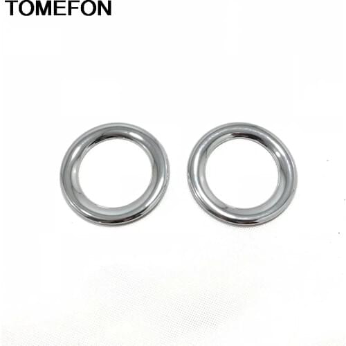 TOMEFON For Jeep Grand Cherokee 2011-2018 Interior Rear Door Stereo Speaker Cover Trim ABS Glossy Chrome Car Styling 2pcs