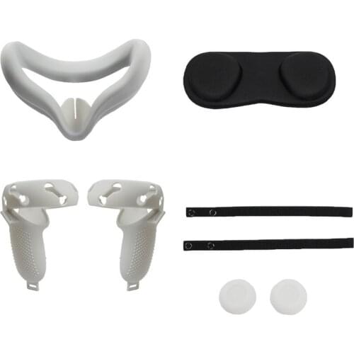 Handle Protective Sleeve Face Pads Mask Lens Protect Cover for Oculus Quest2 VR Accessories