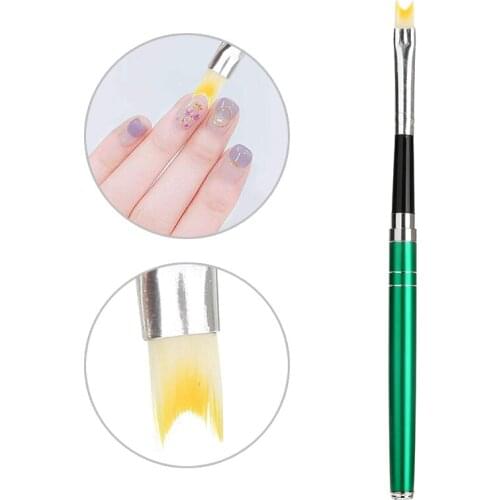 1pc French Tips Manicure Brush Nail Paint Pen Nail Art Brushes Half Moon Painting Drawing Pen Manicure Tool