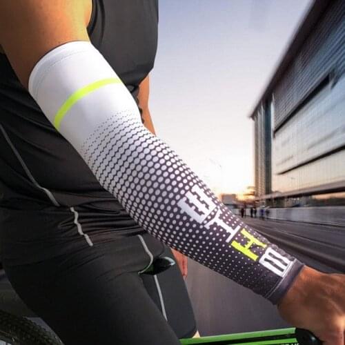 1PC Men Sports Cycling Running Bicycle UV Sun Protection Cooling Cuff Cover Protective Arm Sleeve Bike Arm Warmers Sleeves