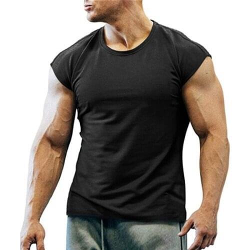 2021 New Summer T-shirts Mens Short Sleeved T-shirt Round Neck Solid Color Leisure Bottoming T-Shirts Male Casual Tops Clothing