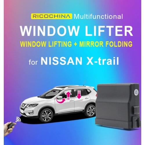 Car accessories of auto window up and down folding rear mirror For NIssan X-trail car power window closer 2017 18 2019 Xtrail