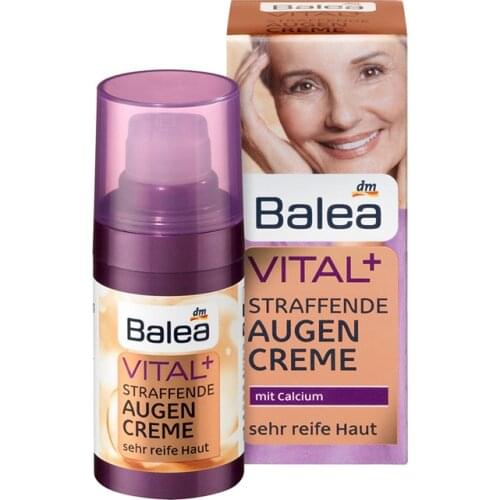 Balea Vital+ Firming Eye Cream for Mature Skin 55+Years Anti Wrinkle Anti Aging Repair Skin Elasticity Firmness Dark Circles