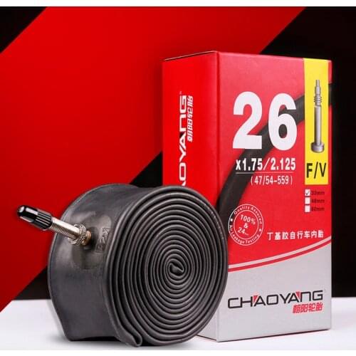 CHAOYANG 16/18/20/22/24/26/27.5 inch Universal Standard Inner Tube Bicycle FV/AV Valve Butyl Rubber Tire Tube Road Bike Tyre