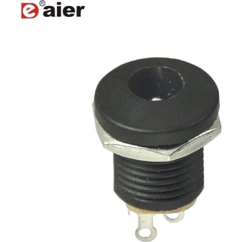 500PCS DC-022 2.1mm colorful DC power jack with nut