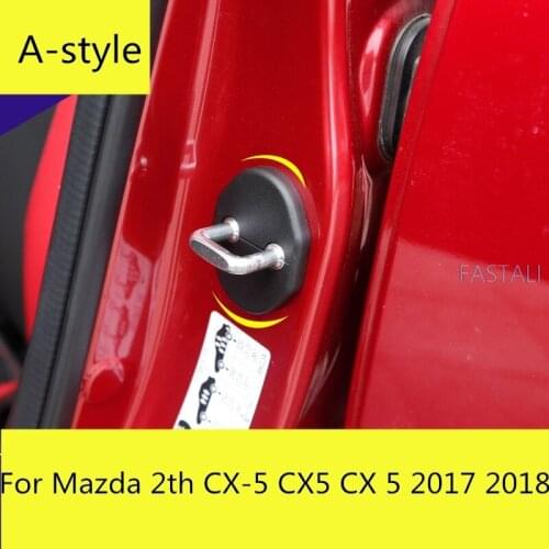 For Mazda 2th CX-5 CX5 CX 5 2017 2018 Car Waterproof Door Lock Protective Cover Waterproof and rustproof ABS car styling