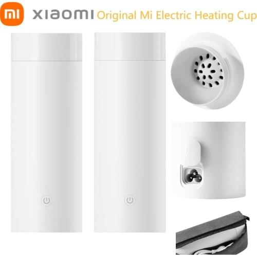 Xiaomi Mijia Mi Electric Heating Cup Stainless Steel Portable Tea Iced Coffe Cups Wth Storage Bag Travel Hiking NEW Arrival 2021