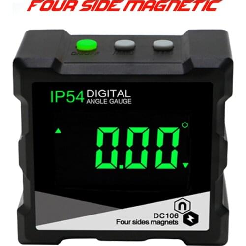 360 Degree Mini Digital Protractor Inclinometer Electronic Level Box Dual Magnetic Base Measuring Tools Electronic Angle Gauge