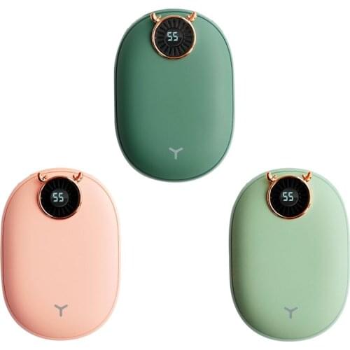 Mini Cute Elk Electric Small Hand Warmer Quick Charge Winter Warm USB Charging Power Portable Warmers Rechargeable Long