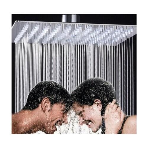 High Quality New 6/8/10/12/16 inch 304 stainless steel Square Shower head Ultrathin Rainfall Shower Head Bathroom shower head