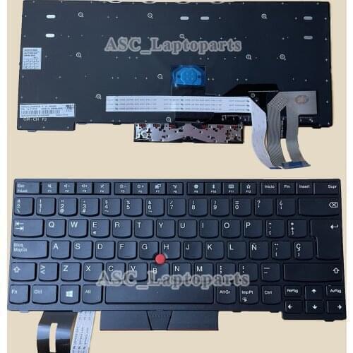 New Spanish Teclado Keyboard for Lenovo Thinkpad T14 Gen 1 2020 (20UD 20UE 20S0 20S1) , P14s Gen 1 /P14s Gen 2 NO BACKLIT, Frame