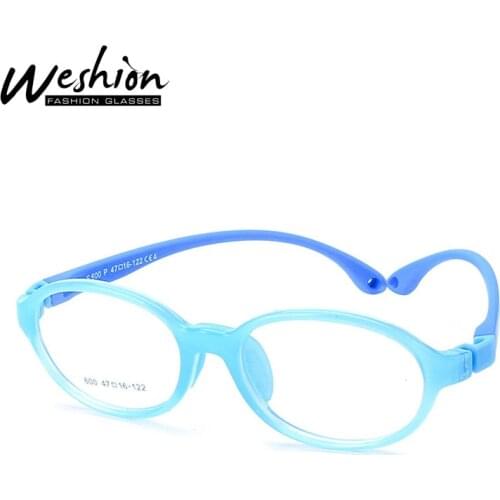 2021New Kids Glasses Anti Blue Ray Silicone Pebax Frame Clear Computer Reading Anti Reflective Eyeglasse 2-8 UV Filter