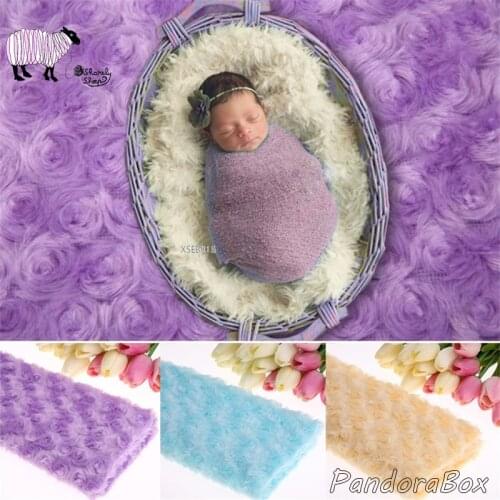 Rose Blanket Newborn Photography Props Baby Boy Girl Photoshoot Flower Blanket fotografia Accessories Shooting Backdrop Props
