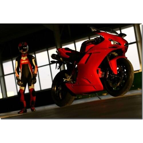 Ducati 1098 Sportbike Poster Wall Art Pictures For Living Room Canvas Paintings for Home Decor