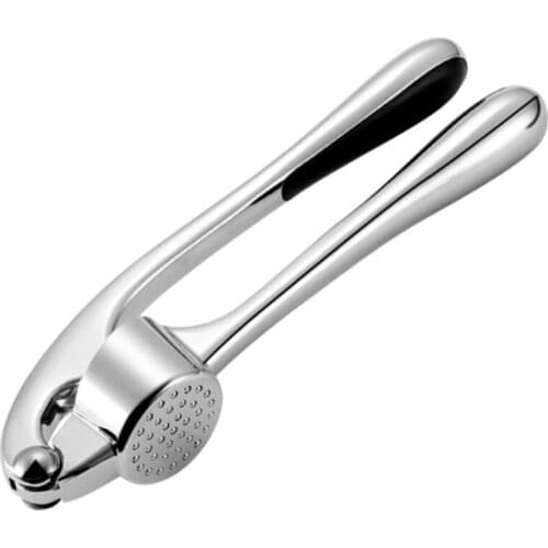 Garlic Press, 304 Stainless Steel Garlic Crusher, Rust Proof, Heavy Duty Garlic Mincer with Hole, Kitchen Tools