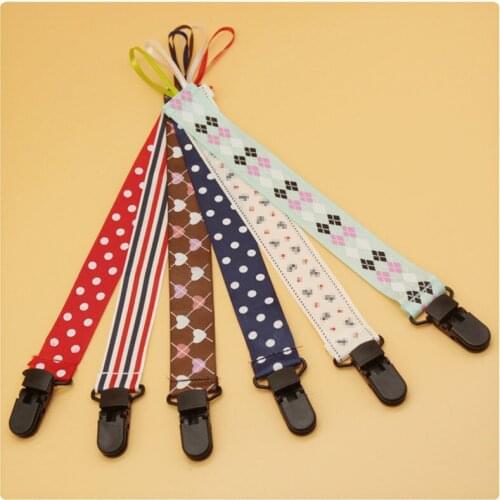 Nipple Belt Teether Pacifier Holder Baby Pacifier Clips Chain Cartoon Funny Dummy Clip For Baby Safe Soother Chain M0090