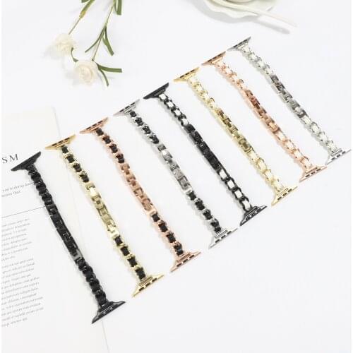 Stainless Steel Watch Strap For Apple Watch6 5 4 3 2 1 Band 38mm 40mm 42mm 44mm steel Bracelet Sport Band for iWatch series 6/5