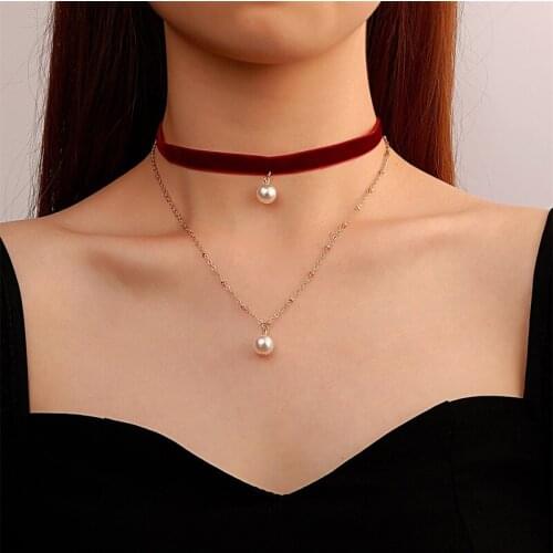RetroGem Women's Velvet Chokers