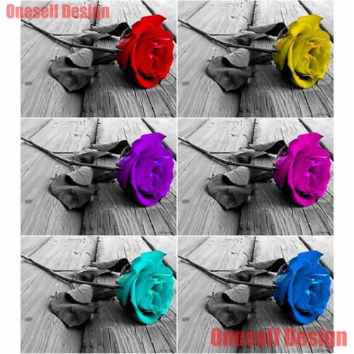 Rose flower 5d diamond painting full set diy diamond mosaic sale flower 5d diamond embroidery christmas decorations for home