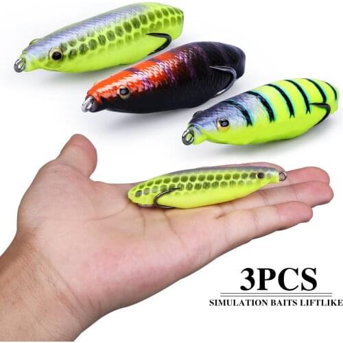 Sougayilang 3pcs Fishing Lure 14.5g 8.5cm Minnow Streak Fishing Lures High Simulation Eyes Lifelike Artificial Fishing Lure