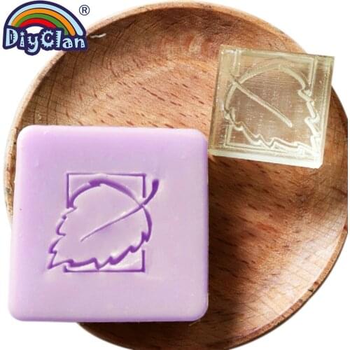 Handmade Leaf resin soap stamp custom DIY new resin Soap printed pattern heart soap chapter Z0070SY