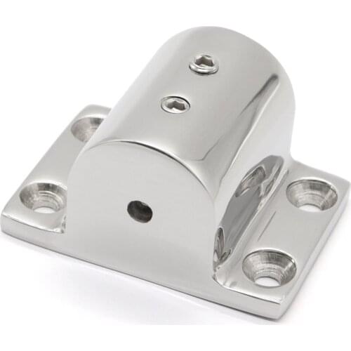 Marine Boat Hand Rail Fitting 90 Degree Stanchion Rectangle Base Mount 25mm Tube Marine Hardware Boat Parts Accessories