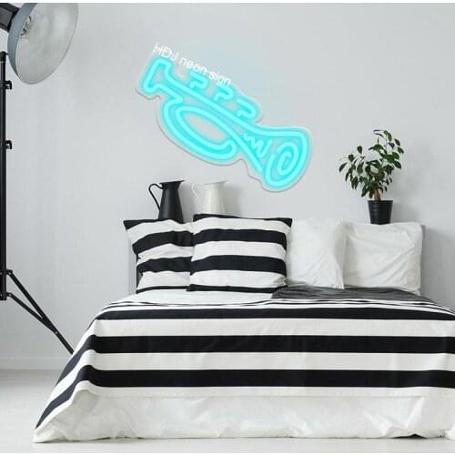 LED Neon Signs Wall Sign Lights for Home House Room Decor Art Music bar Saxophone Musical instrument Logo Lighting Plate Sconce