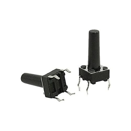 Momentary Tact Tactile Push Button Switch 4 Pin DIP Through Hole 6x6x14mm