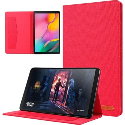 Flip Cloth Business Tablet Case For Samsung Galaxy Tab A 10.1 inch (2019) Leather Back Cover for SM-T510 SM-T515 T510 T515 Funda
