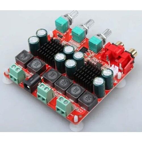 TPA3116 2.1 DC 12-26V Power Amplifier Board 2x50+100W 3 Channel Digital Speaker 203B
